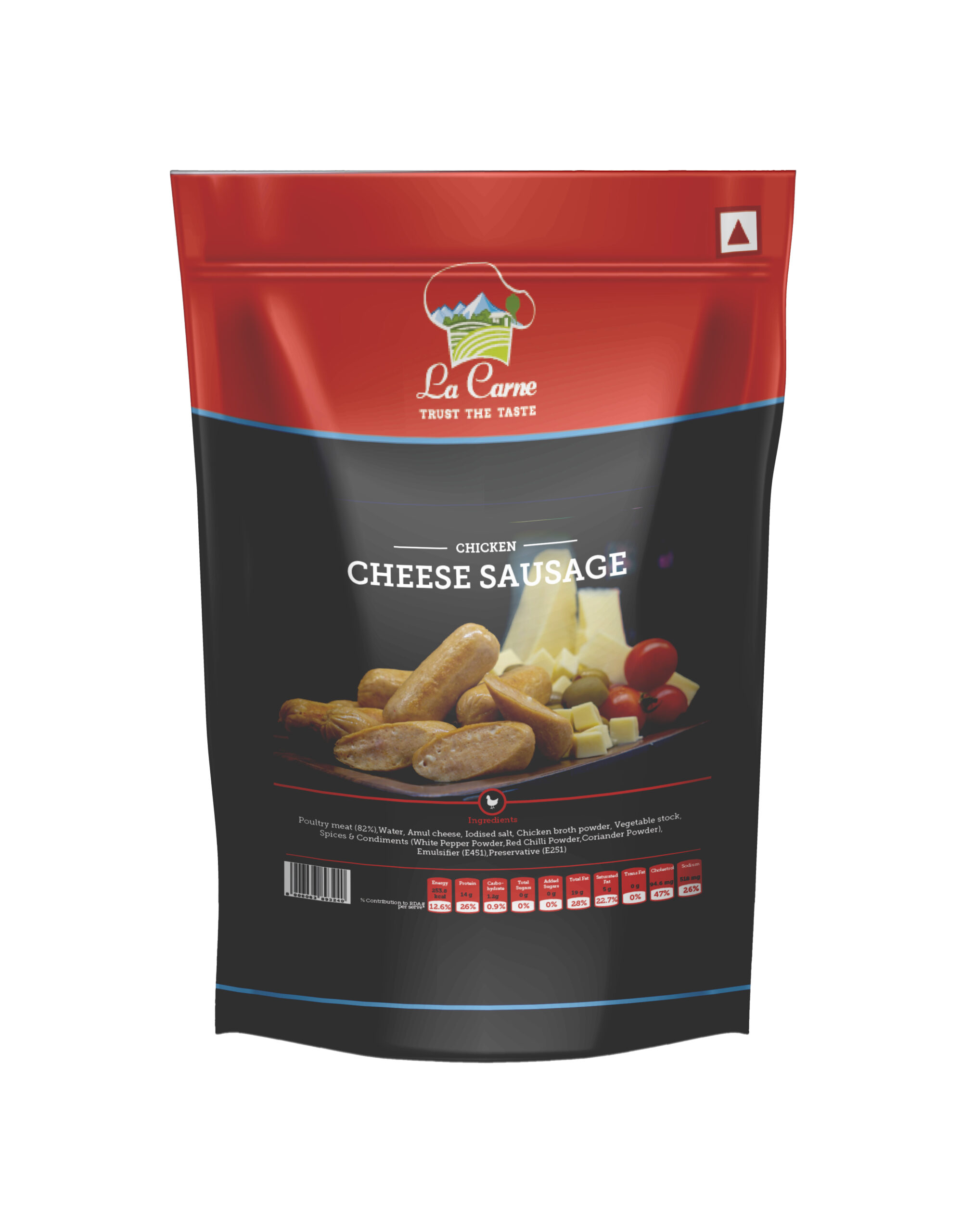 La Carne Chicken Cheese Sausage 250 gm
