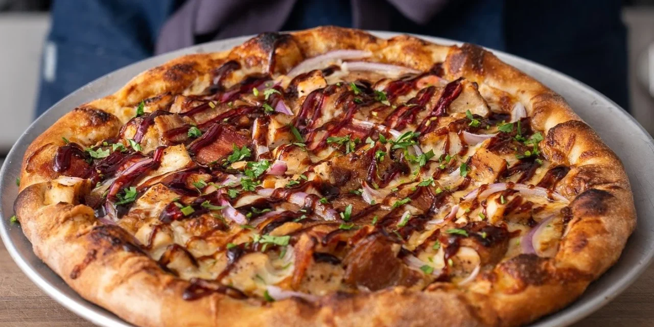 BBQ Chicken Ham Pizza