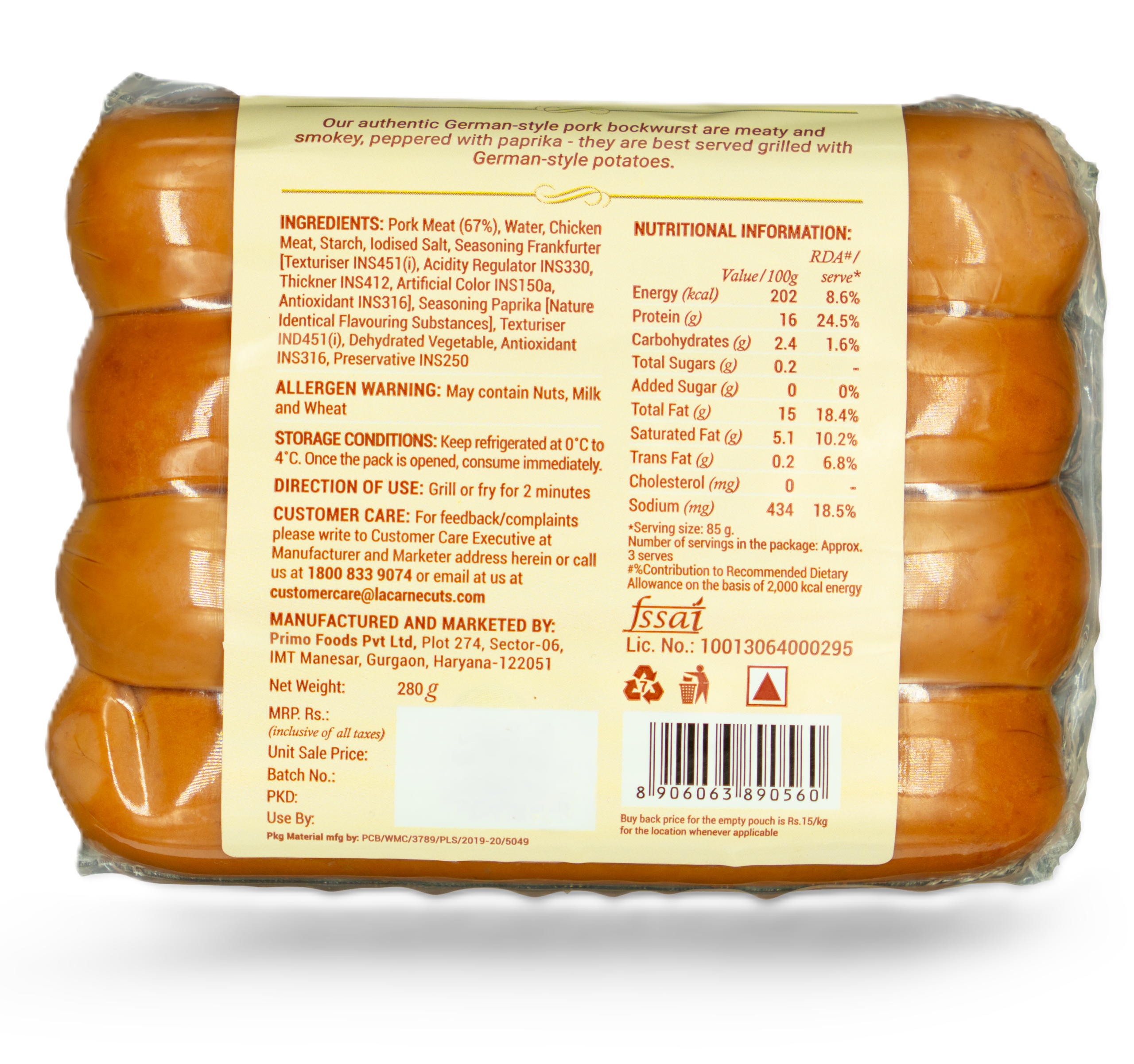 Authentic Pork Bockwusrt - Image 2