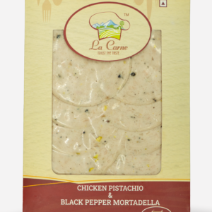https://lacarnecuts.com/wp-content/uploads/2026/02/La-Carne-Chicken-Pistachio-Black-Pepper-Mortadella-150-g-Front-300x300.png